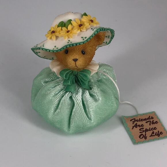 Cherished Teddies Friends Are The Spice Of Life Spring Bonnet 2001 Collectible - Picture 1 of 5